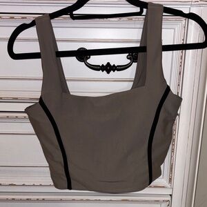 Abercrombie & Fitch YPB Squareneck Tank with Built In Bra and MATCHING SCRUNCHIE